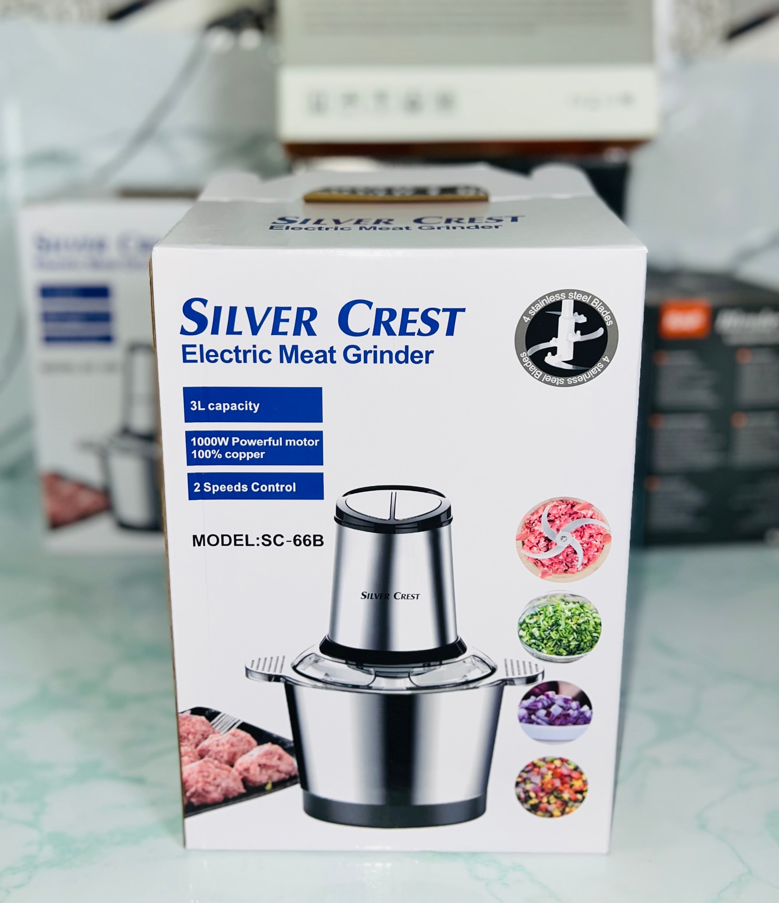 Silver crest chopper 3L capacity 100 percent orignal chopper german technology