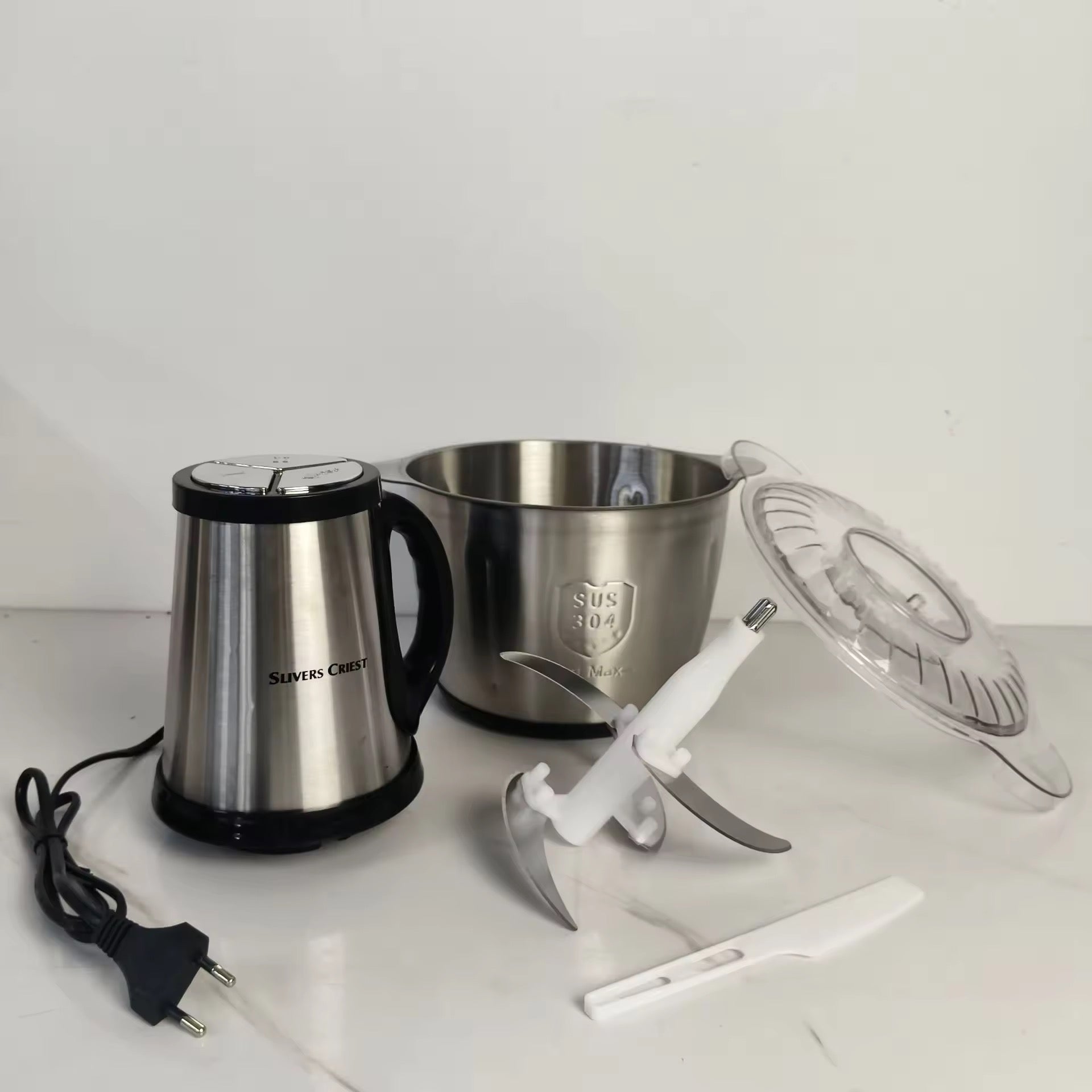 Silver Crest Chopper | 3 Litter | 2025 Model | Meat Grinder 1000 Watts | 4 Blades