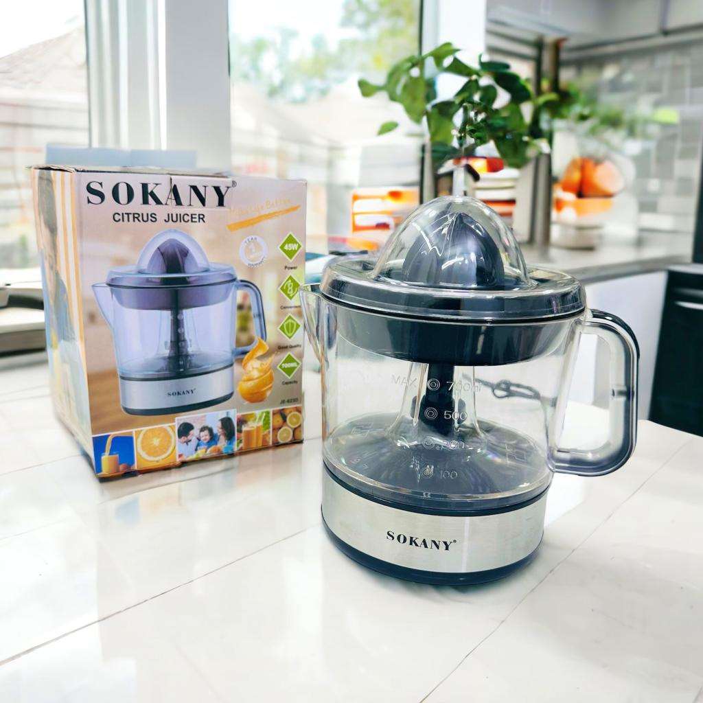 Sokany Citrus Juicer | Lot Stock | 700 ML Large Capacity | Dual Attachments