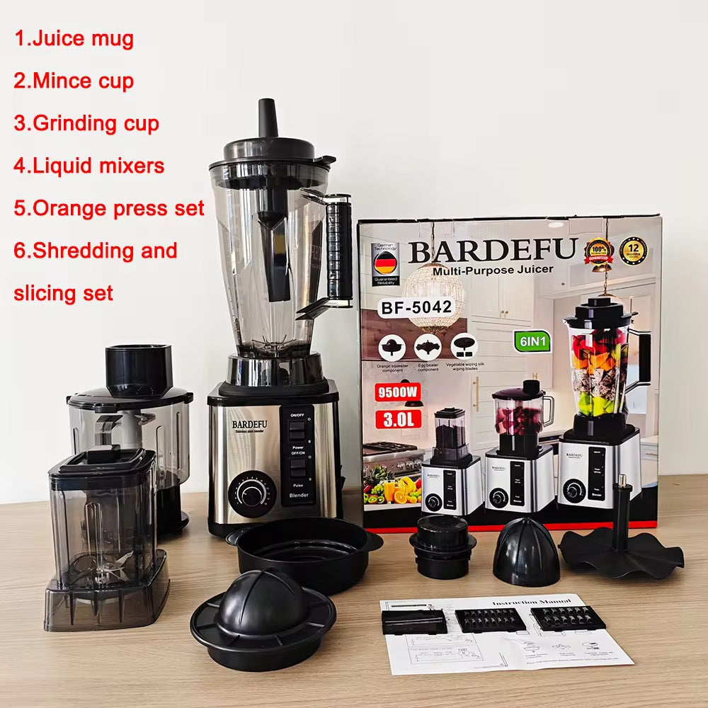 6 in 1 Blenders Machine 9500w Electric Food Processor
Crest Silver Bardefu 3 in 1 Heavy Duty Commercial Mixer