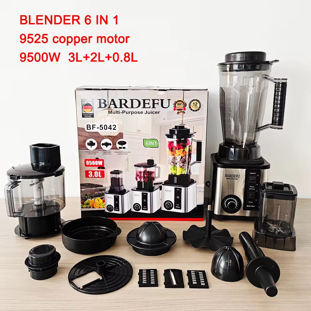 6 in 1 Blenders Machine 9500w Electric Food Processor
Crest Silver Bardefu 3 in 1 Heavy Duty Commercial Mixer